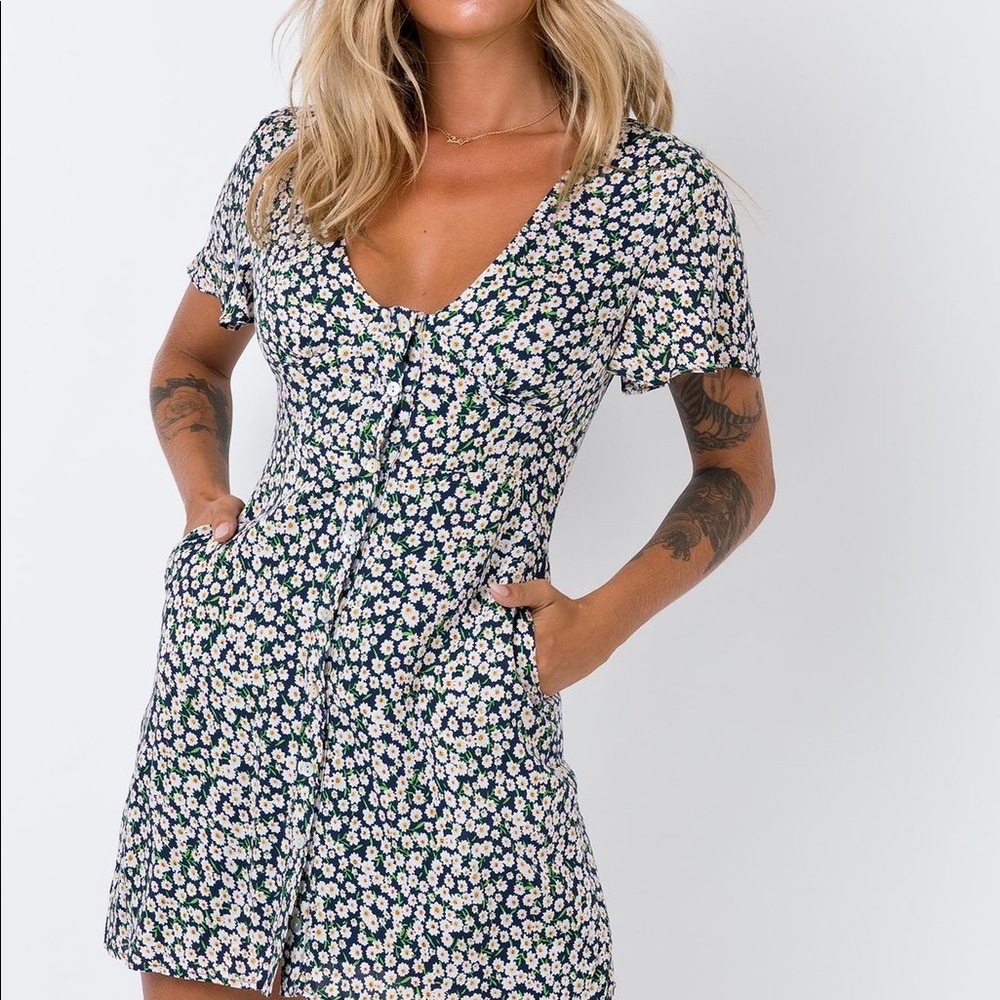 Princess Polly The Same Same Navy Mini Dress